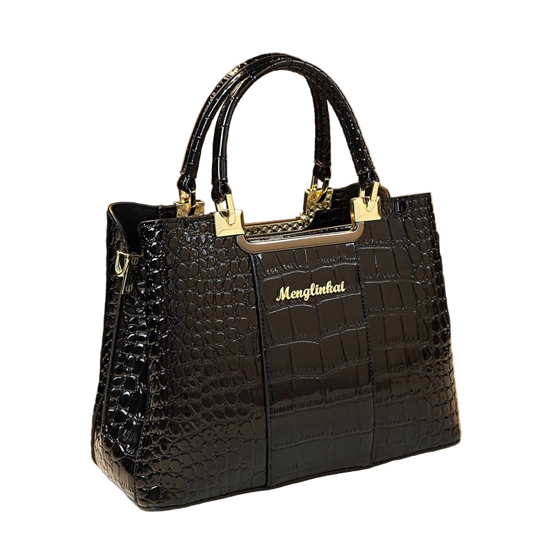 Luxe handtas voor dames, grote capaciteit, PU-ritssluiting, schoudertas voor dames, modieuze crossbodytas voor dames