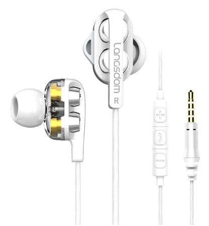 Earphone heavy bass with wheat wire controlled mobile phone headset - Acquisti Online