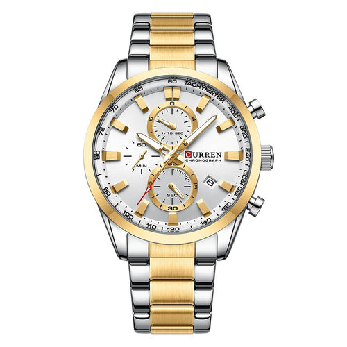 CURREN 8445  Man Luxury Brand Stainless Steel Sports Watch - Acquisti Online