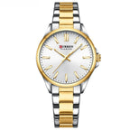 CURREN Fashion Brand Couple Watch Simple Quartz Stainless Steel Band Wristwatch Casual Business Couple Watch