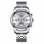 WLISTH Watches Mens Luxury Sport Quartz Watch Stainless Steel Bracelet  Waterproof Watch for Men