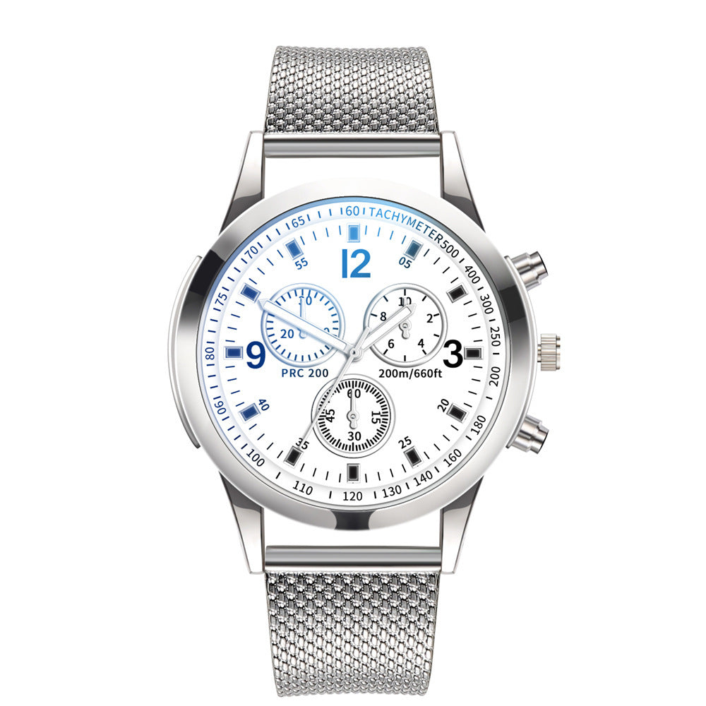 Men's Quartz mesh with watch