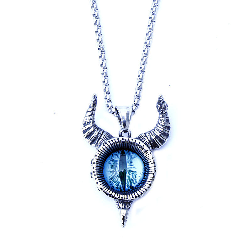Split Ghost Eye Pendant Hipster Retro Nacklaces