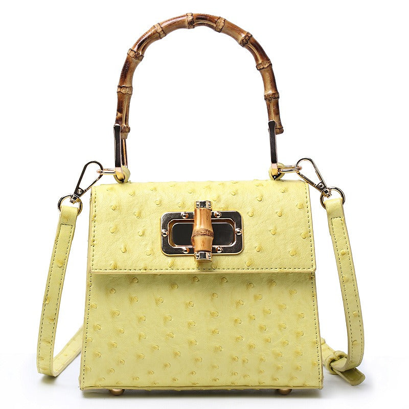 Buckle bag ostrich pattern single shoulder diagonal cross women's bag - Acquisti Online