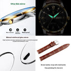 POEDAGAR Men's Watches Top Brand Luxury Leather Wrist Watch Men Sports Quartz Watch Waterproof Male Watch Relogio Masculino Men's Ultra-thin Quartz Watch - Acquisti Online