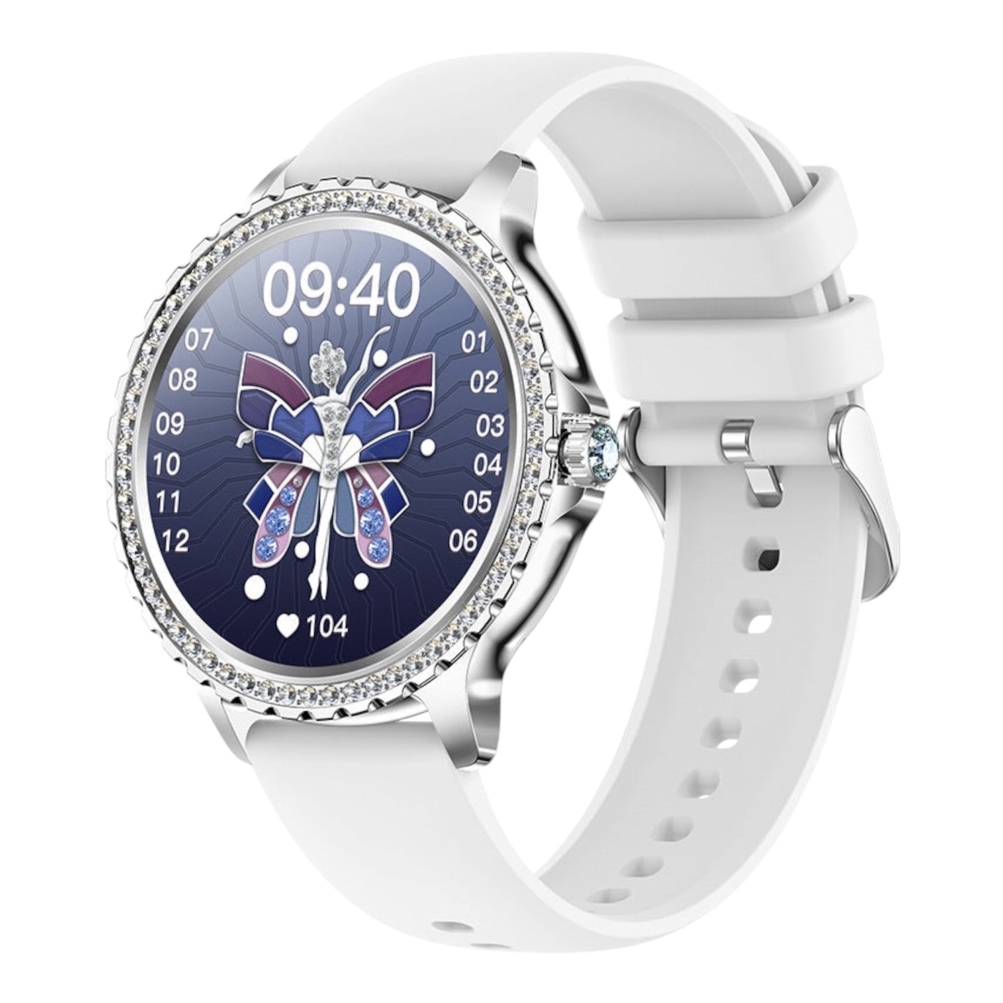 I58 Smartwatch Bluetooth BT-oproep Gezondheidstracker Bloedzuurstof Slimme herinnering Multisportmodus Rhinstone Crafted Smartwatch
