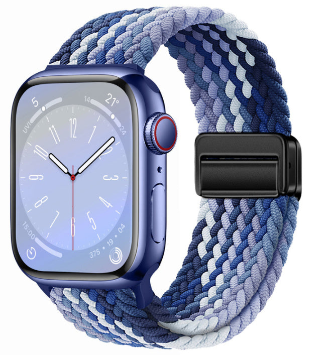 Smart Apple Watch Band Braided Solo Loop Band Magnetic Buckle Band MultiFunction Sports Mode iWatch - Acquisti Online