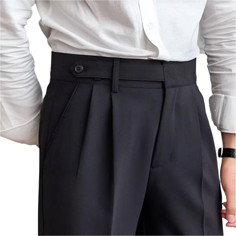 Men's Fashionable Business Casual Formal Pants Harem Cropped Draping Slim Fit Skinny Fashion Men's Casual Formal Pants