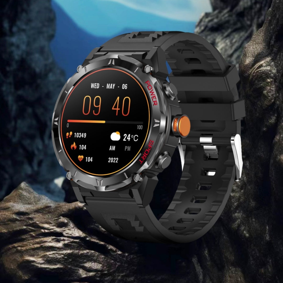Nuovo Smart Watch Y18 da 143 pollici con GPS, monitoraggio della pressione atmosferica e dell'ossigeno nel sangue