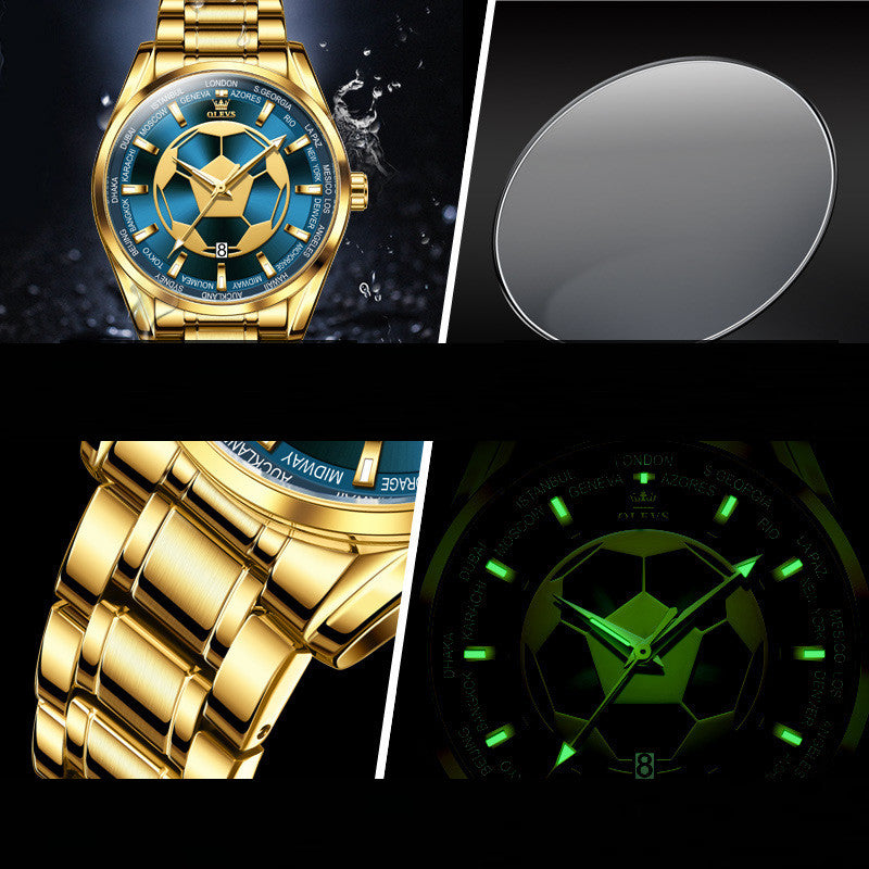 Olevs Man Business Casuual Watch Automatic Machanical Movement Waterproof Leather Band Man Fashion Watch - Acquisti Online