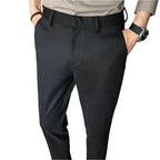 Fashion Slim-fit Thickened Autumn Wool Small Suit Men's Pants