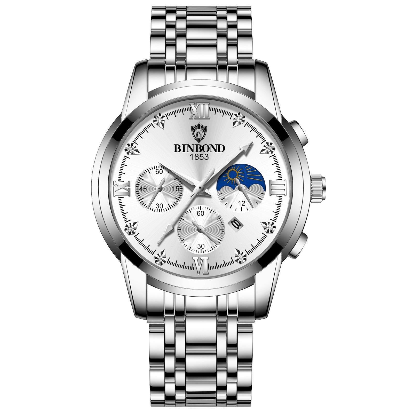 Men's Fashion Genuine Leather Watch - Acquisti Online