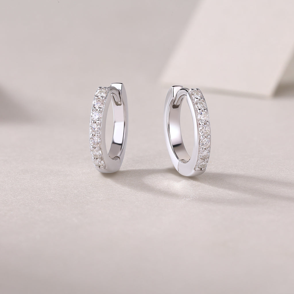 Diamond Set Moissanite Silver Earrings Luxury Fashion Diamond Earrings Stud Earrings
