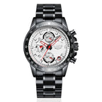 Explosief herenhorloge met sportkalender, waterdicht, multifunctioneel quartzhorloge