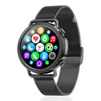 Orologio intelligente da donna Full Circle Full Touch Monitoraggio della salute del corpo Chiamata BT Smart Remainder Smartwatch da donna