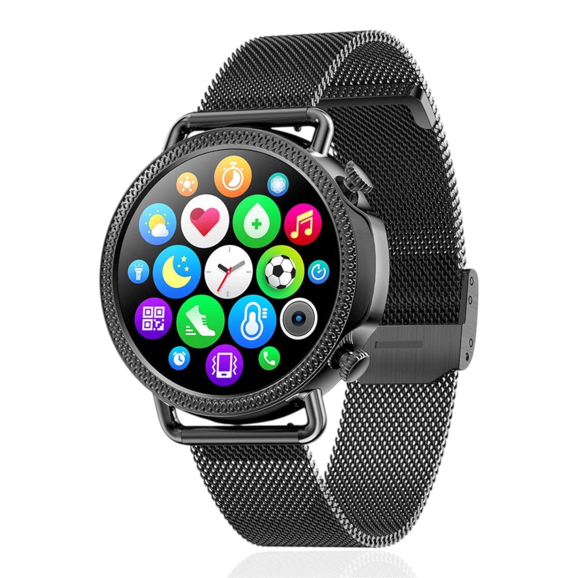 Orologio intelligente da donna Full Circle Full Touch Monitoraggio della salute del corpo Chiamata BT Smart Remainder Smartwatch da donna