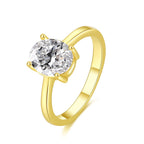 Anello Moissanite Principessa Fang Moissan Design Minimale Squisito Femminile