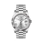 CHAXIGO Herenhorloge Staal Drie Wijzers Grote Wijzerplaat met Datum Lichtgevend Waterdicht Quartz Horloge