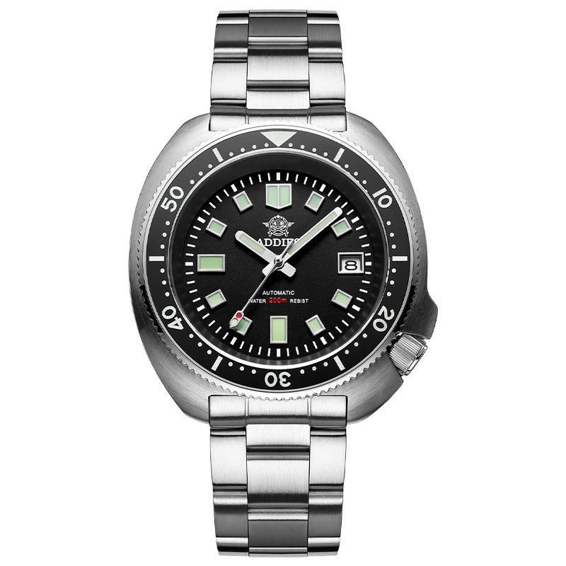 Addiesdiving Men's Watch Stainless Steel 007 Sports NH35A Automatic Watch BGW9 Sapphire Crystal Diving Watch with Super Luminous Ceramic Bezel