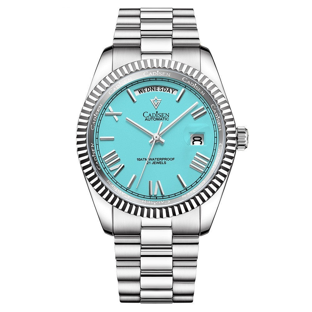NEW 2025 CADISEN New Mens Automatic Mechanical Watch Luxury Brand Sapphire Luminous MIYOTA 8215 100M Waterproof Men's Watch