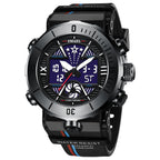 SMAEL Men's Watch Steel Case Digital Wristwatch Sports Waterproof Trend Electronic Men's Watch