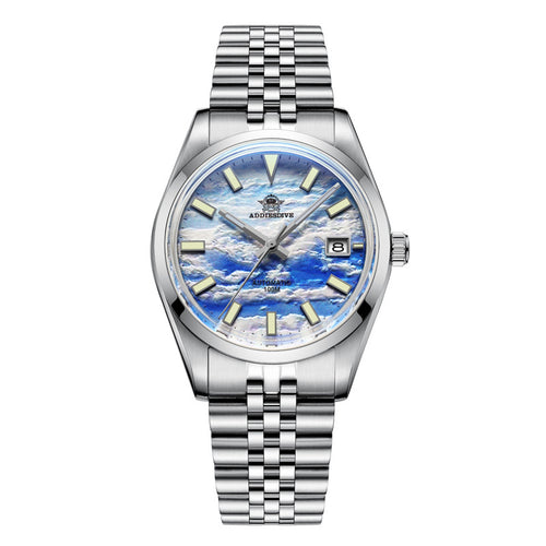 ADDIESDIVE Automatisch Mechanisch Horloge Heren Europees Amerikaans Zakelijk Vrijetijdshorloge Luxe Zilveren Lichtgevend Waterdicht Horloge