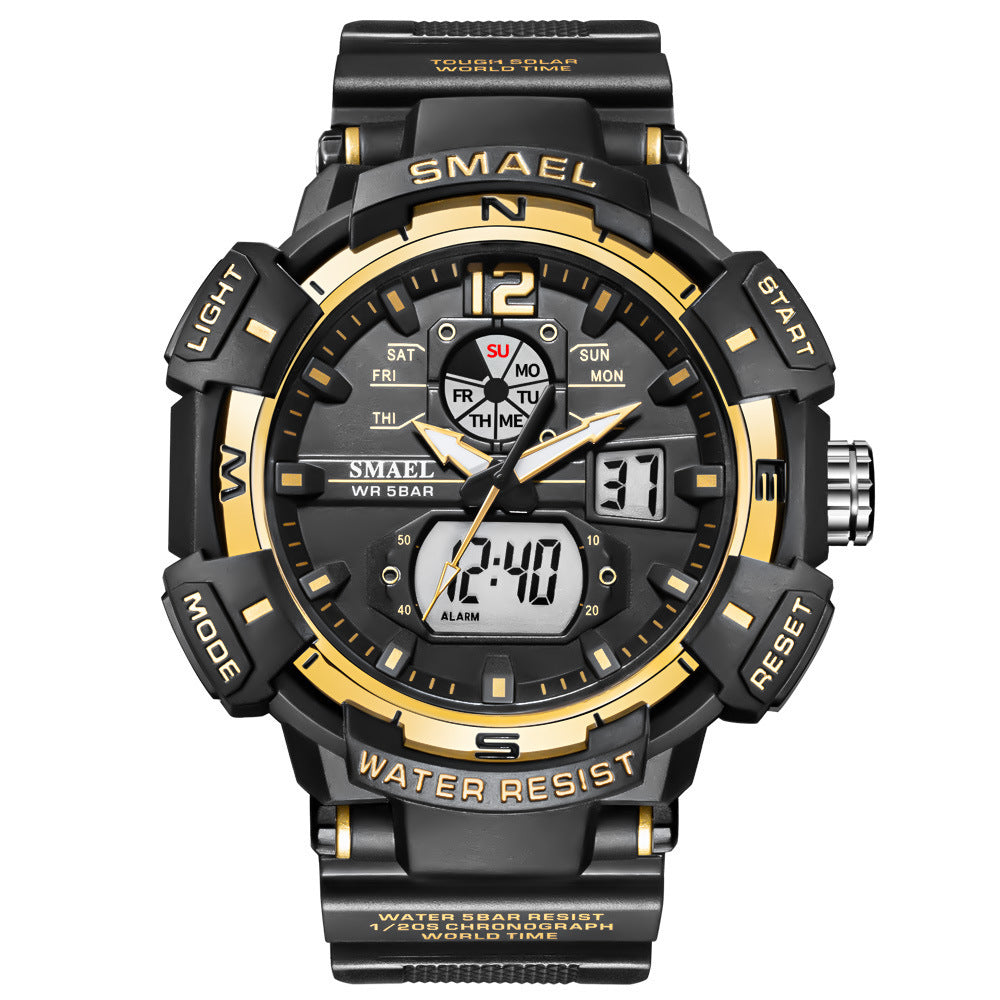 Herenhorloge Chronograaf Kalender Wekker Lichtgevend Buitenhorloge