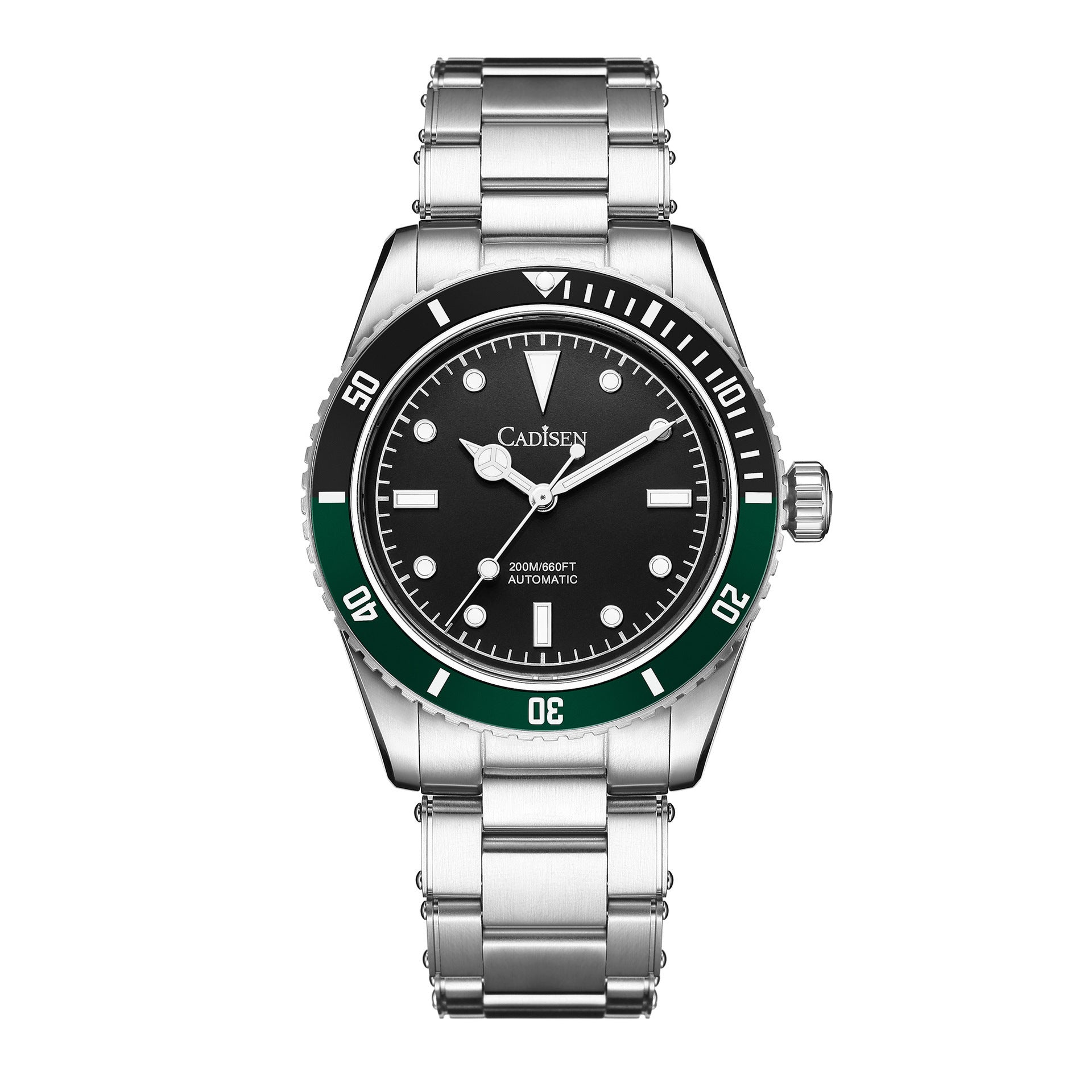 CADISEN Mens Automatic Watch Mechanical NH35 Movement Waterproof Sapphire Glass Casual Business Watches
