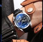 Eenvoudig, modieus, waterdicht, lichtgevend quartzhorloge voor heren