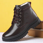 Men's Fashion High-top Wool And Cotton Shoes - Acquisti Online