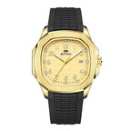 Fashion Sports Silicone Strap Alloy Men's Watch