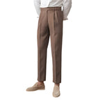 Fashion Harem Cropped Draping Slim Fit Skinny Men's Casual Suit Pants