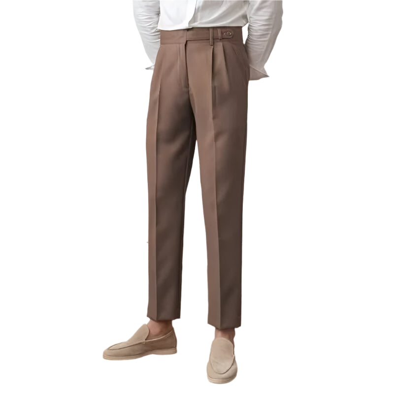 Men's Fashionable Business Casual Formal Pants Harem Cropped Draping Slim Fit Skinny Fashion Men's Casual Formal Pants