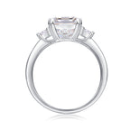 Women's Luxury Ring S925 Sterling Silver Moissanite Ring Fine Jewelry Fashion Rhodium Plating Women's Ring - Acquisti Online