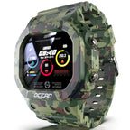Orologio intelligente con cardiofrequenzimetro, pressione sanguigna, salute, impermeabile IP68