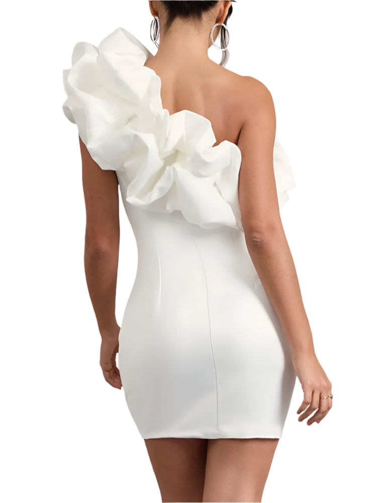 Fashionable Women's Fungus Tube Top Sleeveless Hip Skirt  High Waist Short Sleeveless Party Women's Fashion Dress