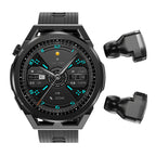 Orologio intelligente con auricolari Tws Bluetooth BT, chiamata, monitoraggio del fitness, pagamento NFC, monitoraggio della salute, modalità multi-sport, orologio intelligente