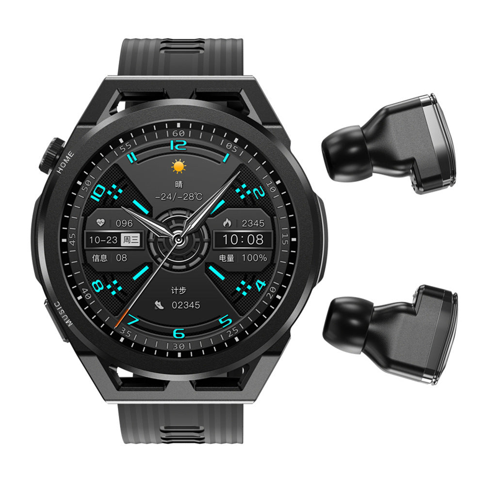 Orologio intelligente con auricolari Tws Bluetooth BT, chiamata, monitoraggio del fitness, pagamento NFC, monitoraggio della salute, modalità multi-sport, orologio intelligente