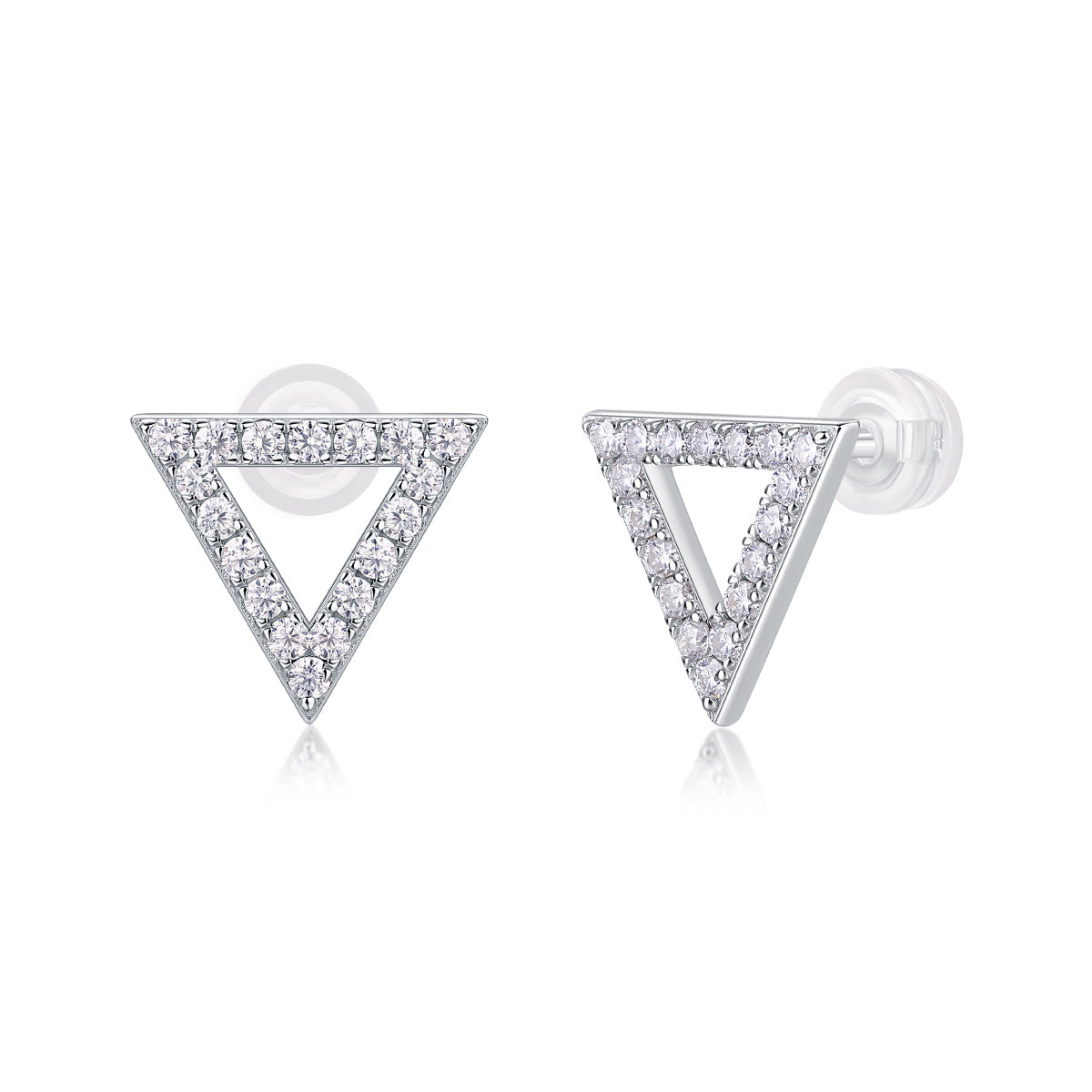 Women Luxury Earring Moissanite Diamond S925 Sterling Silver Plated Hypoallergenic Elegant Womens Stud Earrings - Acquisti Online