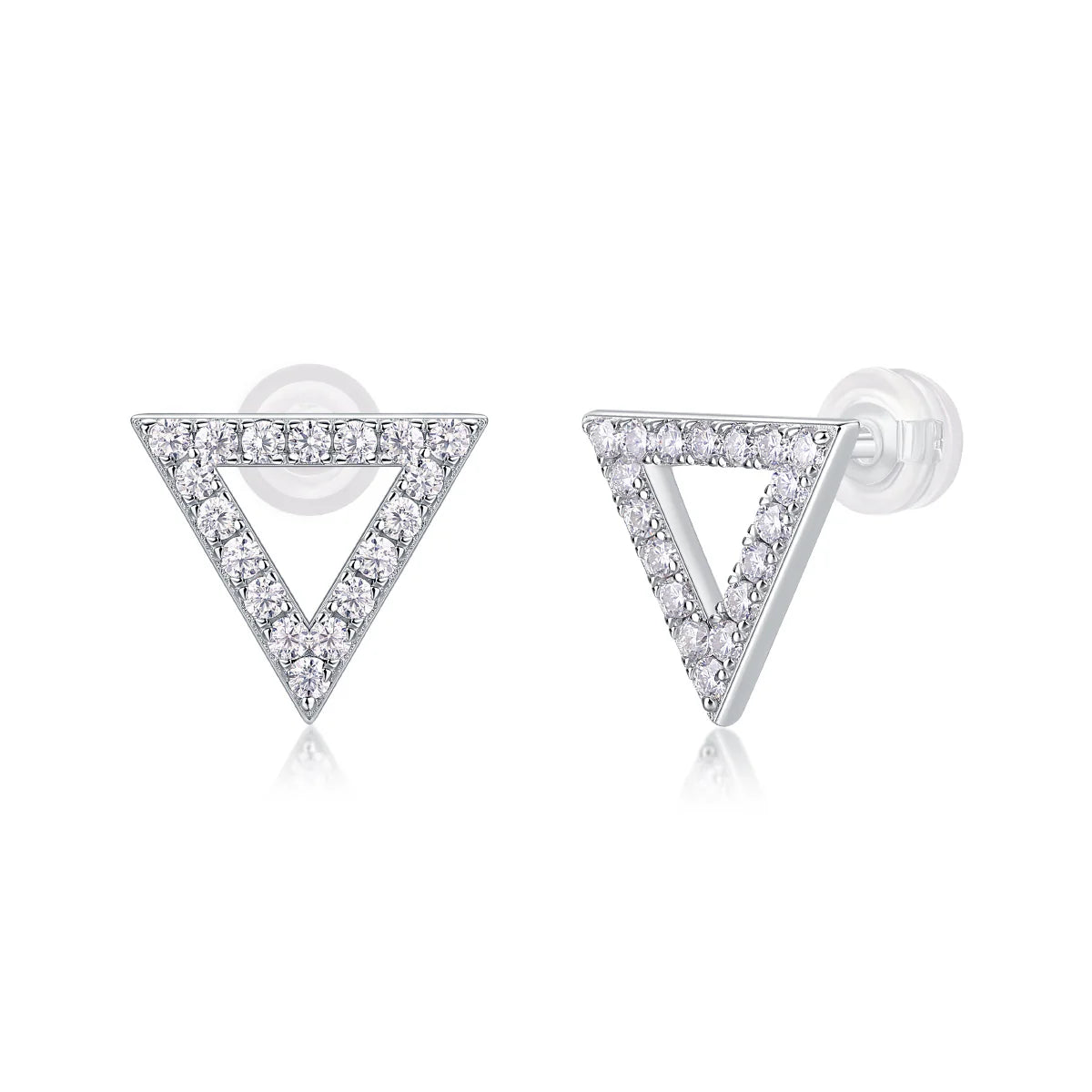 Women Luxury Earring Moissanite Diamond S925 Sterling Silver Plated Hypoallergenic Elegant Womens Stud Earrings - Acquisti Online