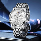 OLEVS Luxury Brand Men's Watches Waterproof Calendar Diving Quartz Movement Multifunction Wristwatch