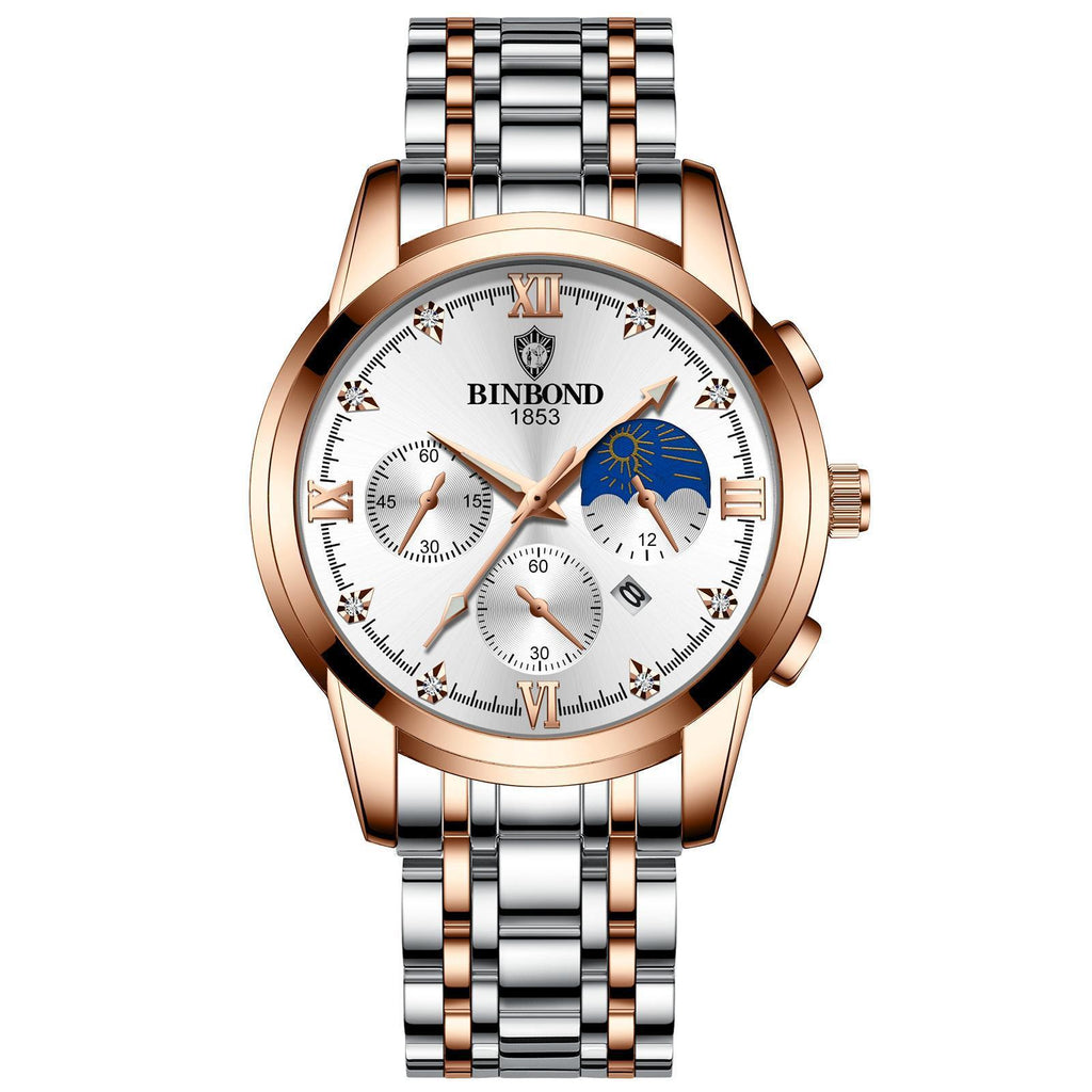 Men's Fashion Genuine Leather Watch - Acquisti Online