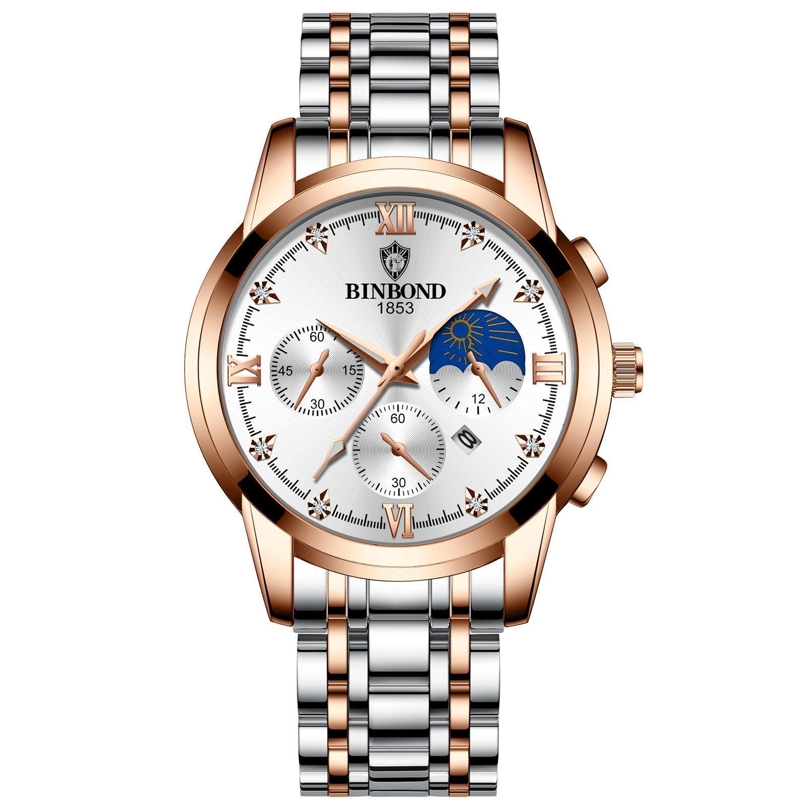 Men's Fashion Genuine Leather Watch - Acquisti Online