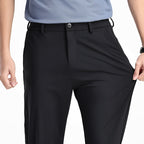 Men's Casual Pants Spring Ice Silk Elastic