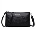 Schoudertas voor dames, multifunctionele tas met ritsvak, crossbodytas met reliëf PU-textuur, schoudertas voor dames
