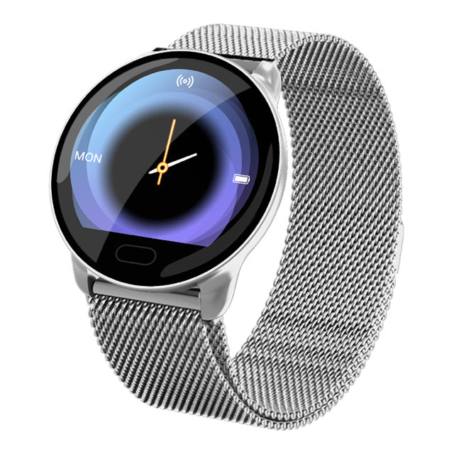 Smart watch with body controlar Waterproof HD Smart Watch with Touch Screen with Fitness Tracker Blood Pressure Heart Rate Sleep Monitor Pedometer Compatible with Android and iOS