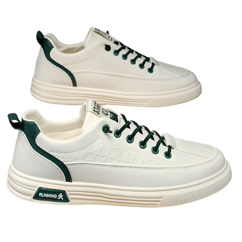 One foot men's shoes summer pilot casual shoes men's sports flat shoes anti slip waterproof white leather shoes spring - Acquisti Online