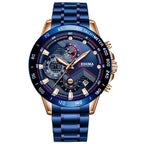 Multifunctional Waterproof Luminous Sports Steel Band Watch
