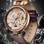LIGE  Luxury Leather Band Waterproof Watch - Acquisti Online