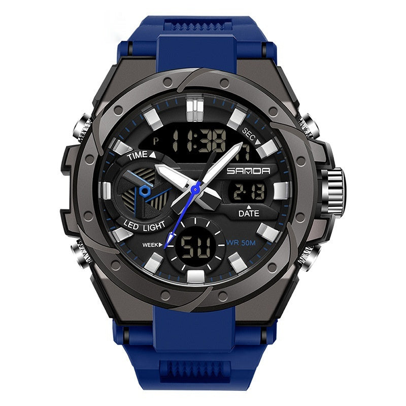 SANDA Brand Men's Military Shockproof Digital Sports Watches Waterproof Electronic Wristwatch for Men